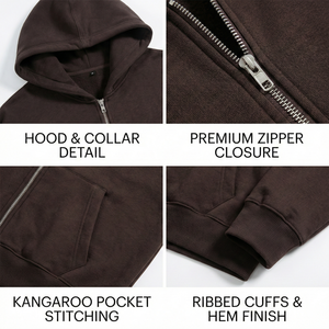 500 Gsm Heavyweight Cotton Fleece Tracksuit Blank Oversized Full Zip Hoodie Low Cost Custom Wide Leg Pants Set <b>Streetwear</b> - Product Image 3