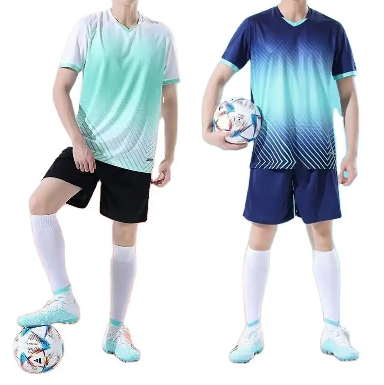 Vêtements de football chemises et shorts ensemble pour hommes enfants uniformes de football personnalisé garçons adultes maillots costumes de football vêtements d'entraînement