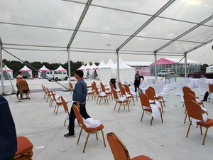 Carpas para fiestas gigantes 20x20 300 plazas carpa para Iglesia carpas funerarias a la venta - Product Image 6