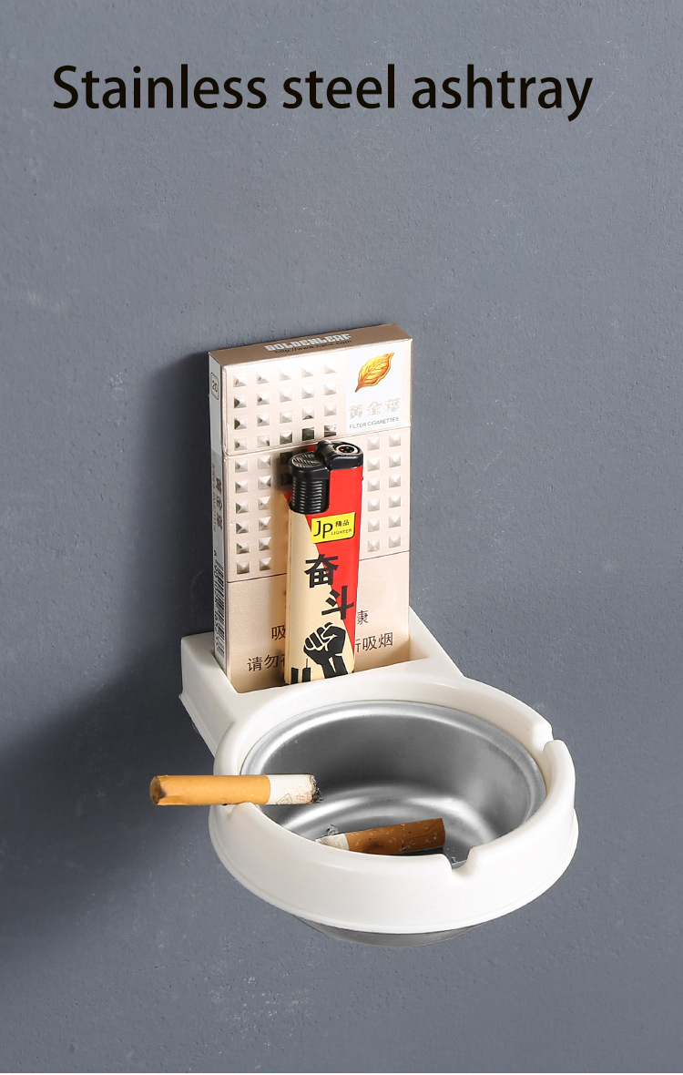 wall mounted cigarette ashtray Wall-Mounted Steel Ashtray for Bathroom Attractive Sticker Covered Cigarette /Cigar Holder for Toilet Wall Installation| Alibaba.com