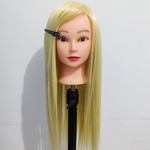 Top Quality Mannequin Hair Training <strong>Styling</strong> <strong>Head</strong> Manikin Cosmetology Doll <strong>Head</strong> With Synthetic Fiber Hair - Product Image 3