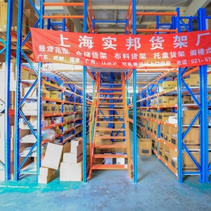 Kho Heavy Duty thép Loft nền tảng kệ lưu trữ gác mái giá Pallet Kệ hỗ trợ tầng lửng Kệ hệ thống - Product Image 3