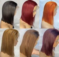 Perruques Lace Front 5*5 en Cheveux Vierges Cambodgiens, Dentelle HD Transparente, 100% Cheveux Humains Grade 12A, Sans Colle, Cheveux de Bébé, Longue Longueur