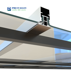 स्पष्ट प्लास्टिक UV अवरुद्ध यू-लॉक पॉलीकार्बोनेट शीट ठोस खोखले प्लास्टिक शीट ठोस यू आकार pvc शीट - Product Image 6