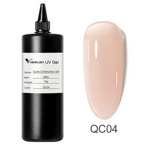 VENALISA UV GEL 1KG Gel de construcción rápida No-Wipe Long Wear Gel de uñas templado Esmalte OEM Bulk 1000ml Esmalte de uñas - Product Image 6