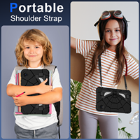 Étui robuste et résistant pour Samsung Tab A11 A9 8.7 avec béquille et bandoulière, design de dessin animé pour enfants, OEM ODM