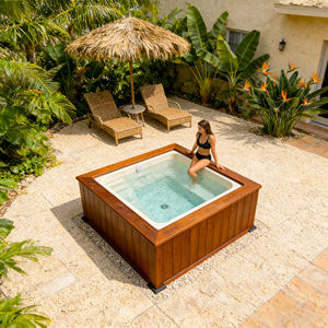 Piscina de Fibra de Vidrio Personalizada, Resistente a los Rayos UV, a la Corrosión, al Viento y a las Grietas, para Uso en Exteriores y Jardines - Product Image 5