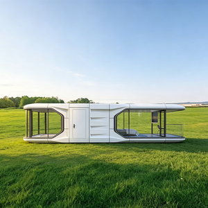 Casa Container di Lusso Moderna in Acciaio Impermeabile E7 da 11,5m, <span class=keywords><strong>Forma</strong></span> Quadrata, Cabina Capsula Spaziale Assemblata per Hotel all'Aperto - Product Image 3
