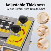 Machine automatique professionnelle pour la fabrication de peaux de raviolis faits main, en acier inoxydable de qualité alimentaire, pour restaurants, moteur 40