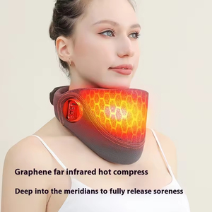 Masseur de traction cervicale sans fil chauffant avec airbag et télécommande, collier cervical à compression d'air pour soulager la douleur - Product Image 4