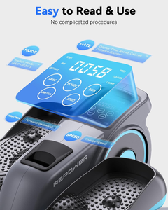 HAC-P16 Mini Bicicleta Elíptica Eléctrica de Escritorio con Asiento, Pantalla LED de Acero, Ecológica, Duradera, Equipo de Ejercicio para el Hogar, para Pies y Espalda - Product Image 5