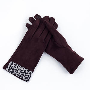 Chất lượng tốt tinh tế bàn tay mềm mại cảm giác Micro nhung Găng tay mùa đông dành cho phụ nữ - Product Image 4