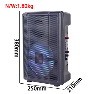 Altavoz inalámbrico bafle, dispositivo <span class=keywords><strong>de</strong></span> audio boombox <span class=keywords><strong>de</strong></span> 8 pulgadas, luz intermitente <span class=keywords><strong>de</strong></span> graves, 2023 - Product Image 2