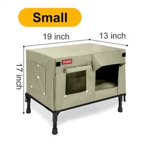 Lusso moderno <span class=keywords><strong>cuccia</strong></span> per cani pieghevole per interni ed esterni impermeabile e calda casa per gatti selvatici <span class=keywords><strong>riscaldata</strong></span> per soggiorno - Product Image 2