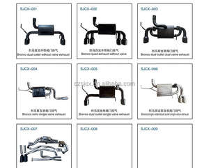 Venta caliente nuevas piezas de motor para 2021 + Bronco 2,3/2,7 silenciador de escape lateral modificado Retro - Product Image 3