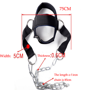 ウェイトリフティングヘッドネックハーネスジムワークアウトエクササイズトレーニングストラップベルト - Product Image 2