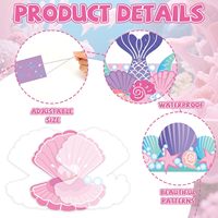 24 Pièces Kits d'Art et de Bricolage Couronnes de Sirène pour Fête d'Anniversaire Thème Sous-Marin, Chapeaux de Fête Sirène en Papier
