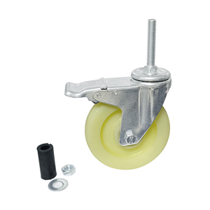 Roues universelles à usage intensif 4/5/6 pouces Roues de frein à roulement et rotatives en PVC PuPVC Roues à roulettes pour chariot à main industriel silencieux pour meubles - Product Image 5