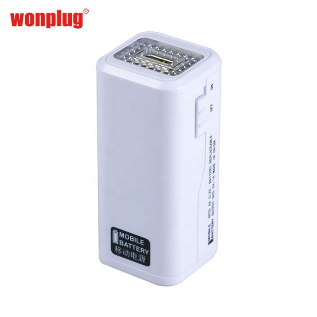 Compact Portable Emergency USB Battery Travel Charger 4 AA Smartphones & Tablets Power Bank for Mobile Phones