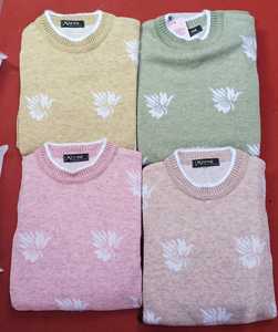 ชุดเซ็ตผ้าขนสัตว์สำหรับผู้หญิง ลายเรขาคณิต ผ้าขนสัตว์นุ่ม ยืดหยุ่น เสื้อสเวตเตอร์และกางเกงขายาวสไตล์ตะวันตก ชุดฮู้ดดี้ตัวยาวสำหรับฤดูหนาว - Product Image 6