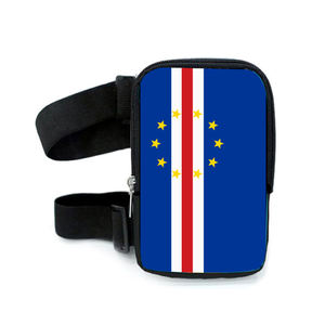 2025 nueva llegada bolsa de pierna República de <span class=keywords><strong>Cabo</strong></span> Verde bandera muslo bolsa bandera del Caribe riñonera con correa ajustable para Carnaval - Product Image 1