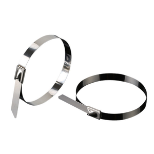 ケーブルタイセルフロック金属ジップケーブルタイ工場価格バンディング付き延長ステンレス鋼ケーブルメーカー - Product Image 1