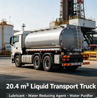 Camion-citerne QTD G5 8X4 pour le transport de liquides, 20,4 m³, 31 tonnes de charge utile, conduite à gauche, pour le transport de lubrifiants, d'eau et d'agents réducteurs de tension.