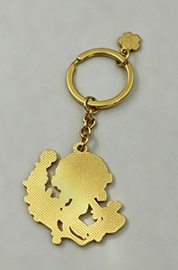 Lindo llavero de rueda de la fortuna con diseño de flor de cerezo, de aleación de zinc y esmalte suave, amuleto de recuerdo - Product Image 3