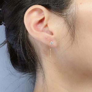 Orecchini Pendenti con Zirconi Quadrati in Stile Coreano, Gioielli Eleganti e Minimalisti per Uso Quotidiano Femminile - Product Image 5