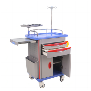 Chariot multifonctionnel de secours médical de clinique d'hôpital d'ORP, chariot d'anesthésie de médicament d'ABS avec la roue - Product Image 2