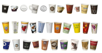 Tasse de papier de thé de café jetable à simple et double couche automatique formant des machines