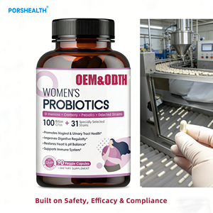 Kadınlar için Vajinal Bağırsak Sağlığına Yönelik Yetişkin Probiyotik Kapsülleri |   Özel OEM/ODM Laktobasilus Kızılcık Vitamini E Niasinamid - Product Image 1