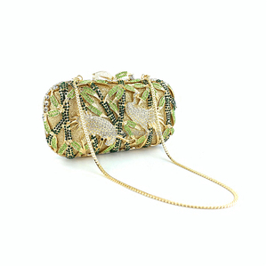 OC4374 elegante Clutch da sera con ricamo in strass e diamanti fodera in PU - Product Image 4