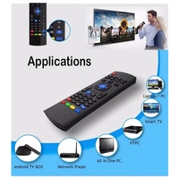 Mini Teclado MX3 2.4G Inalámbrico con Aprendizaje IR, Teclado Completo, Control Remoto Inteligente, Air Mouse, para TV Box, Android TV Stick