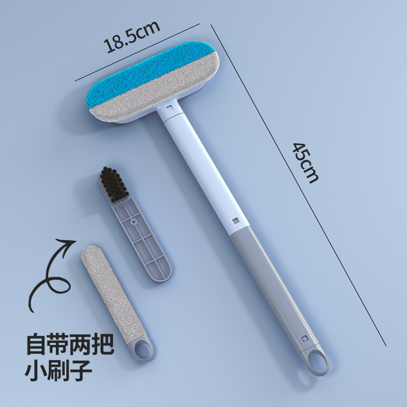 Brosse anti-peluches allongée [poignée en deux sections]