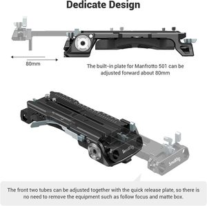 Plaque d'épaule à dégagement rapide SMALLRIG pour adaptateur de trépied VCT-14 <span class=keywords><strong>Sony</strong></span> avec rosettes-2837 - Product Image 5