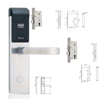 Système de serrure électronique pour hôtel intelligent H6011, serrures de porte avec carte RF pour hôtels 5 étoiles