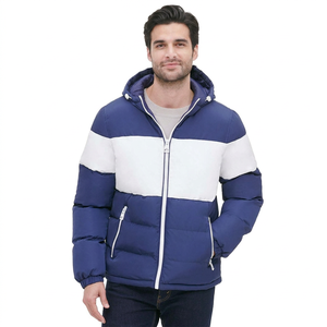 High Quality Lightweight <b>Men's</b> Puffer <b>Jacket</b> Stand Collar Winter Wear New Style Custom Made Windproof - Product Image 1
