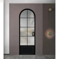 Porte de salle de bain intérieure en alliage de titane-magnésium de haute qualité au design moderne, fonction imperméable manuelle pour les hôtels