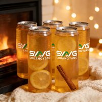 Canette de boisson en plastique PET transparente de qualité supérieure avec bouchon à clapet en aluminium pour l'emballage de soda, bière, thé, jus