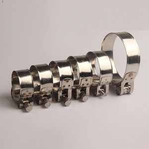 Colliers de serrage universels en acier inoxydable 36-79 mm pour tuyaux d'échappement de moto et de voiture, collier de serrage haute résistance pour conduites d'eau - Product Image 2