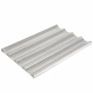 Bread Pan 18"x26"x1.2" With 3 4 5 Slot Aluminum French Bread Baking Tray Baguette Pan For Bakery
