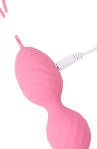 CHISA Vibratore a Proiettile Scanalato Rosa 19CM con Telecomando Wireless, Massaggiatore a Uovo in Silicone Idrorepellente Senza Ftalati <span class=keywords><strong>per</strong></span> Coppie - Product Image 2