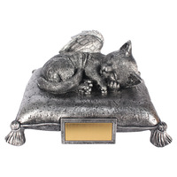 Torche dorée Boîte de cendres de pierre tombale pour animaux de compagnie de style chinois transfrontalier personnalisé Laser UV mémorial de chien en résine personnalisé