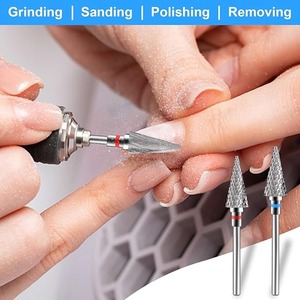 Brocas para Uñas Acrílicas, Brocas de 3/32" para Uñas, Brocas Eléctricas Profesionales para Uñas para Uso en Casa o Salón/Fine - Product Image 5