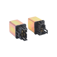 Relais de climatisation pour boîtier en acier de voiture, avec pattes en cuivre, pointe argentée, 12V/24V, 4 broches, jeu de fils en cuivre et connecteur de liaison