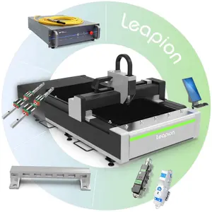 Máquina de laser de fibra Leapion 3015 com 500W de aço cortado a laser e máquina de corte a laser de aço