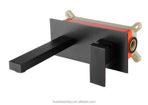 Mezclador de lavabo oculto de 2 orificios Grifo de lavabo de montaje en pared <span class=keywords><strong>Grifos</strong></span> de pared de lavabo - Product Image 3