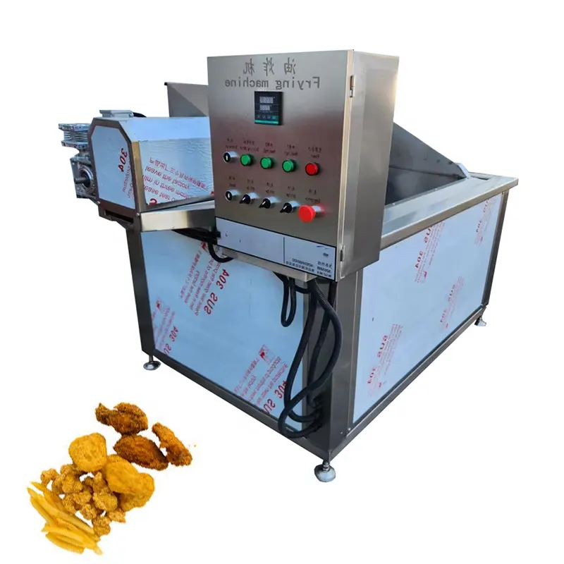 Macchina per friggere cubetti di patate con separazione olio-acqua, friggitrice elettrica con funzione di agitazione automatica