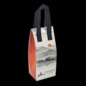 กระเป๋าเก็บอุณหภูมิแบบไม่ทอ ลายตัวอักษรหลากสี สำหรับเครื่องดื่มร้อนเย็น กาแฟเดลิเวอรี่ ปิดซิปกันน้ำ - Product Image 4